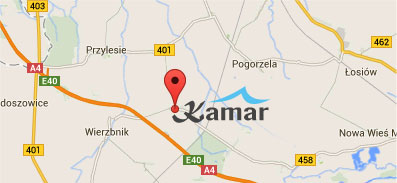 Mapa dojazdowa do Kamar